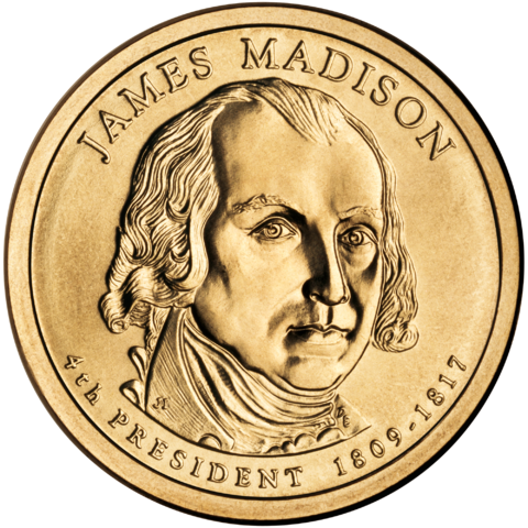 File:James Madison Presidential $1 Coin obverse.png