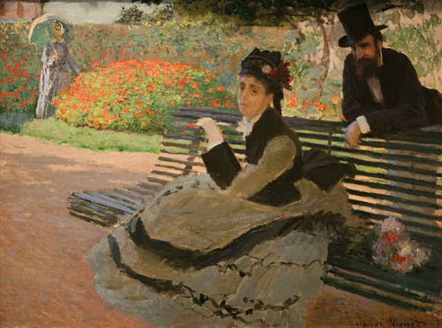 File:WLA metmuseum Camille Monet on a Garden Bench by Claude Monet.jpg