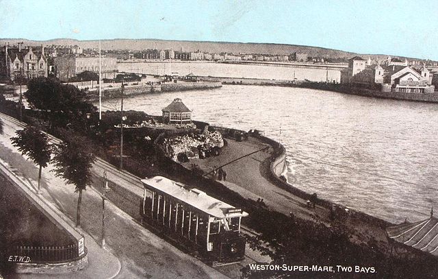 File:Weston-super-Mare Madeira Cove with tram.jpg