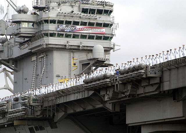 File:USS Abraham Lincoln (CVN-72) Mission Accomplished.jpg