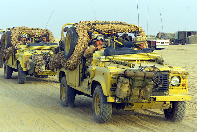File:Land Rover Defender 110 patrol vehicles.jpg