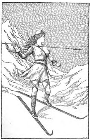 File:Skadi Hunting in the Mountains by H. L. M.jpg