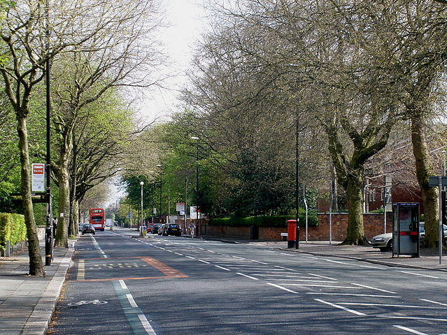 File:Upper Chorlton Road in the spring.jpg