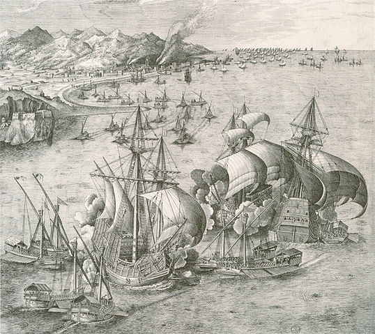 File:Galleys and carracks in battle.jpg
