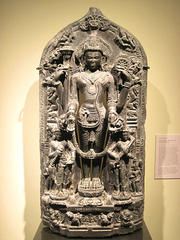 File:God Vishnu with Lakshmi and Saraswati.jpg
