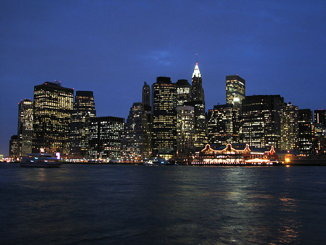 File:Lower Manhattan by night.jpg