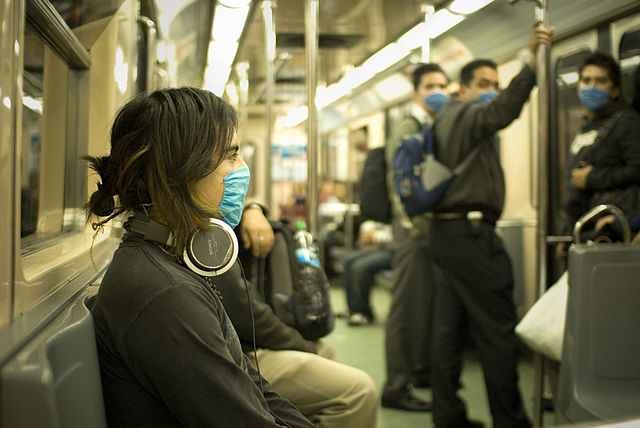 File:Swine Flu Masked Train Passengers in Mexico City.jpg