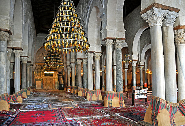 File:Great Mosque of Kairouan, prayer hall.jpg
