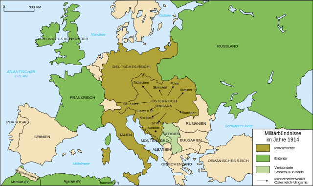 File:Map Europe alliances 1914-de.svg