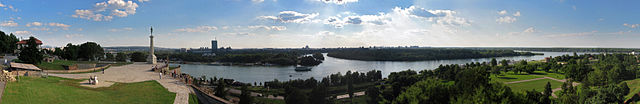 File:The confluence of the Sava into the Danube at Belgrade.jpg
