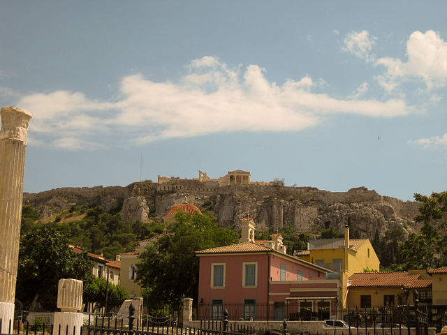 File:View of Acropolis from Monastiraki.jpg
