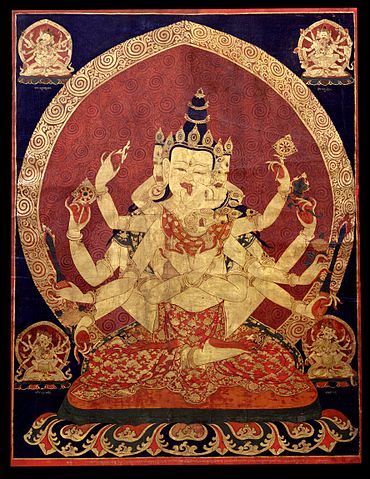 File:17th century Central Tibeten thanka of Guhyasamaja Akshobhyavajra, Rubin Museum of Art.jpg