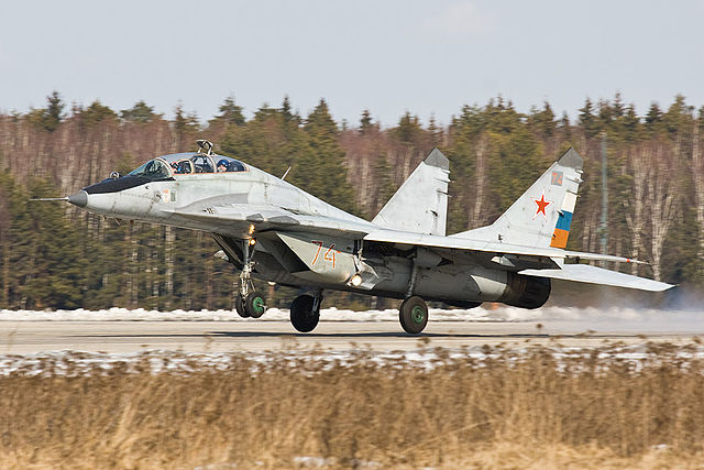 File:Mig-29 on landing.jpg