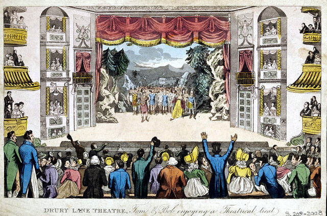 File:Cruikshank Pierce' Egan's Real Life - Drury Lane Theatre 1821.jpg