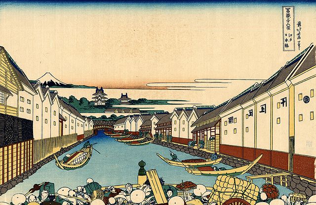 File:Nihonbashi bridge in Edo.jpg