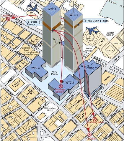 File:World Trade Center, NY - 2001-09-11 - Debris Impact Areas.svg