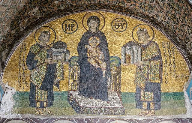 File:Hagia Sophia Southwestern entrance mosaics 2.jpg