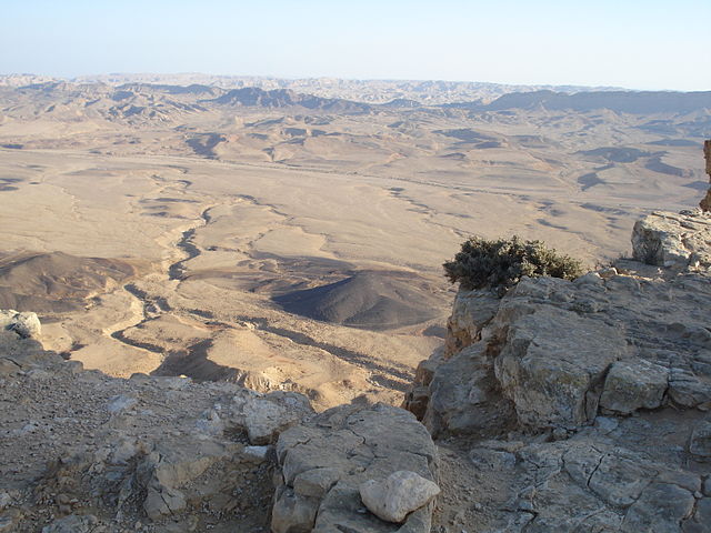 File:Pustynia Negew krater krasowy Ramon - Makhtesh Ramon024.JPG