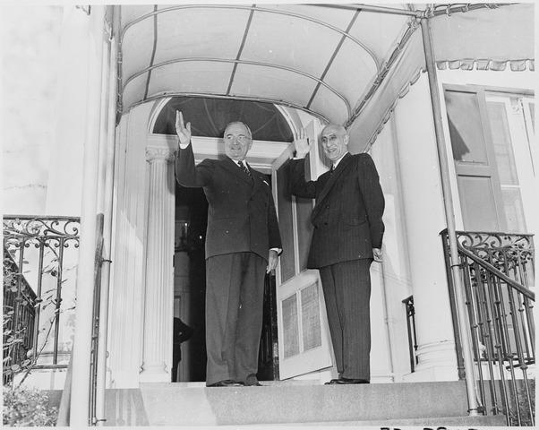 File:President Truman and Prime Minister Mohammad Mossadegh of Iran.TIF