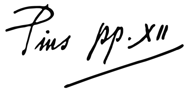 File:Signature of Pope Pius XII.svg