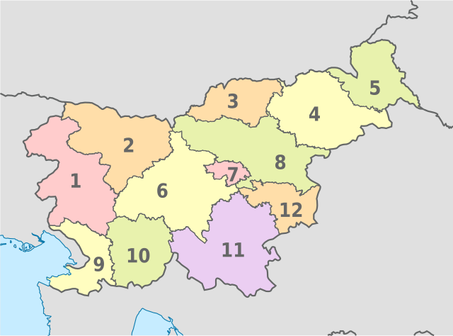 File:Slovenia, administrative divisions - Nmbrs (statistical regions) - colored.svg